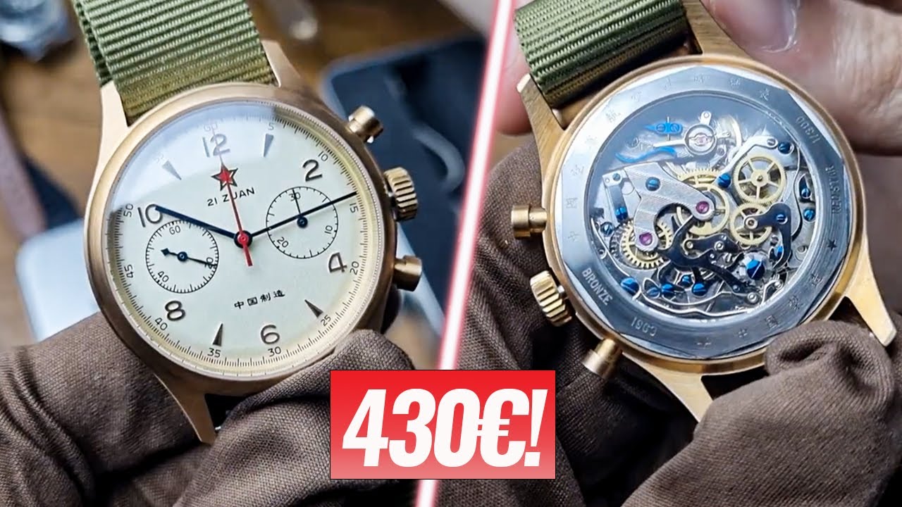 😍 MONTRE CHRONOGRAPHE MÉCANIQUE Pas chère en Bronze ! SEAGULL 1963 !