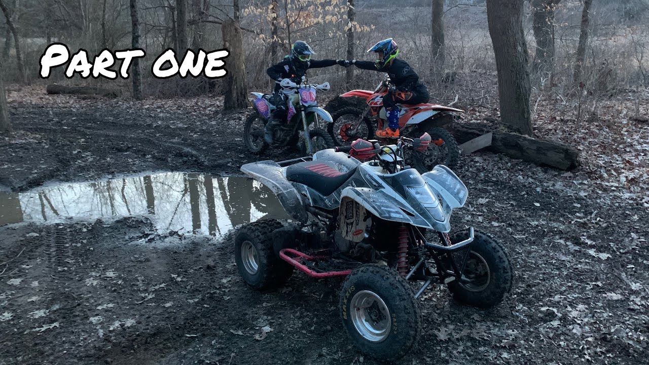 Ltz400 Trail Riding w/ Ktm250xcf & kx250