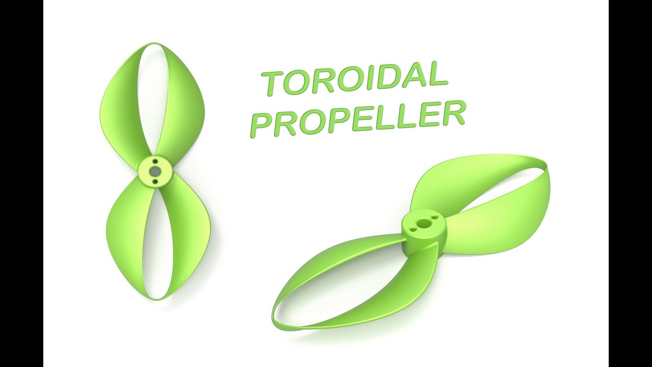 How to make toroidal propeller in SolidWorks