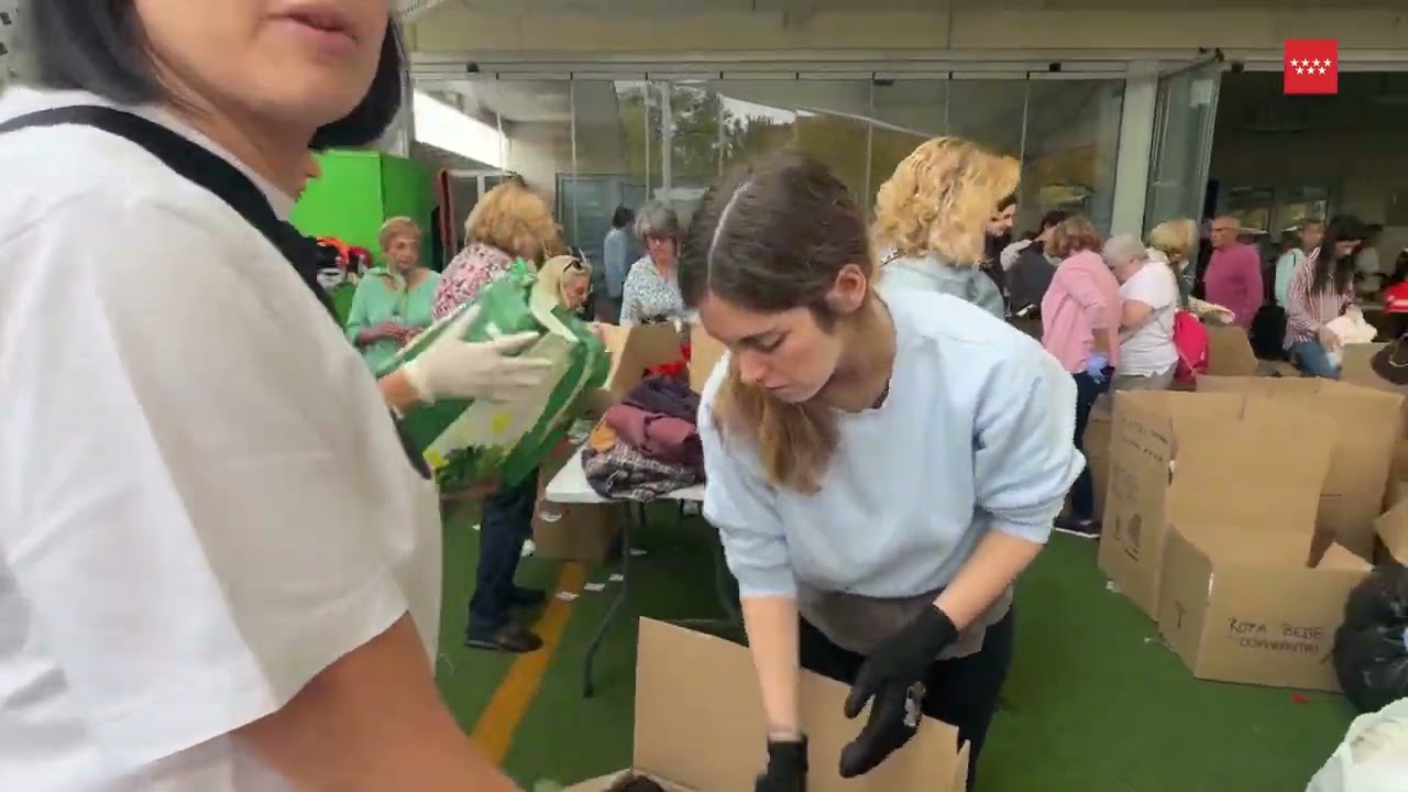 Segundo envío de ayuda del día a Valencia desde la CAM (Alcobendas), coordinado por ASEM112