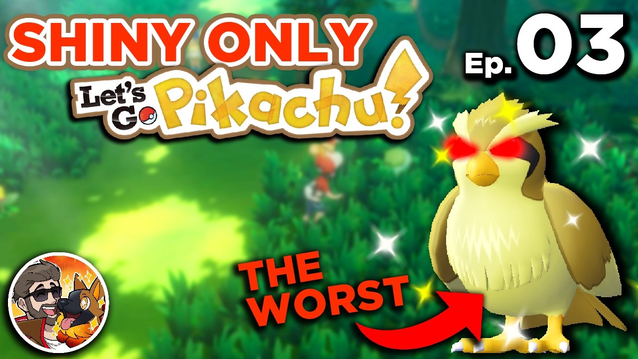 I WILL GET THIS BIRD!✨Shiny✨Pokemon ONLY Lets GO Pikachu Ep. 3🔴LIVE!