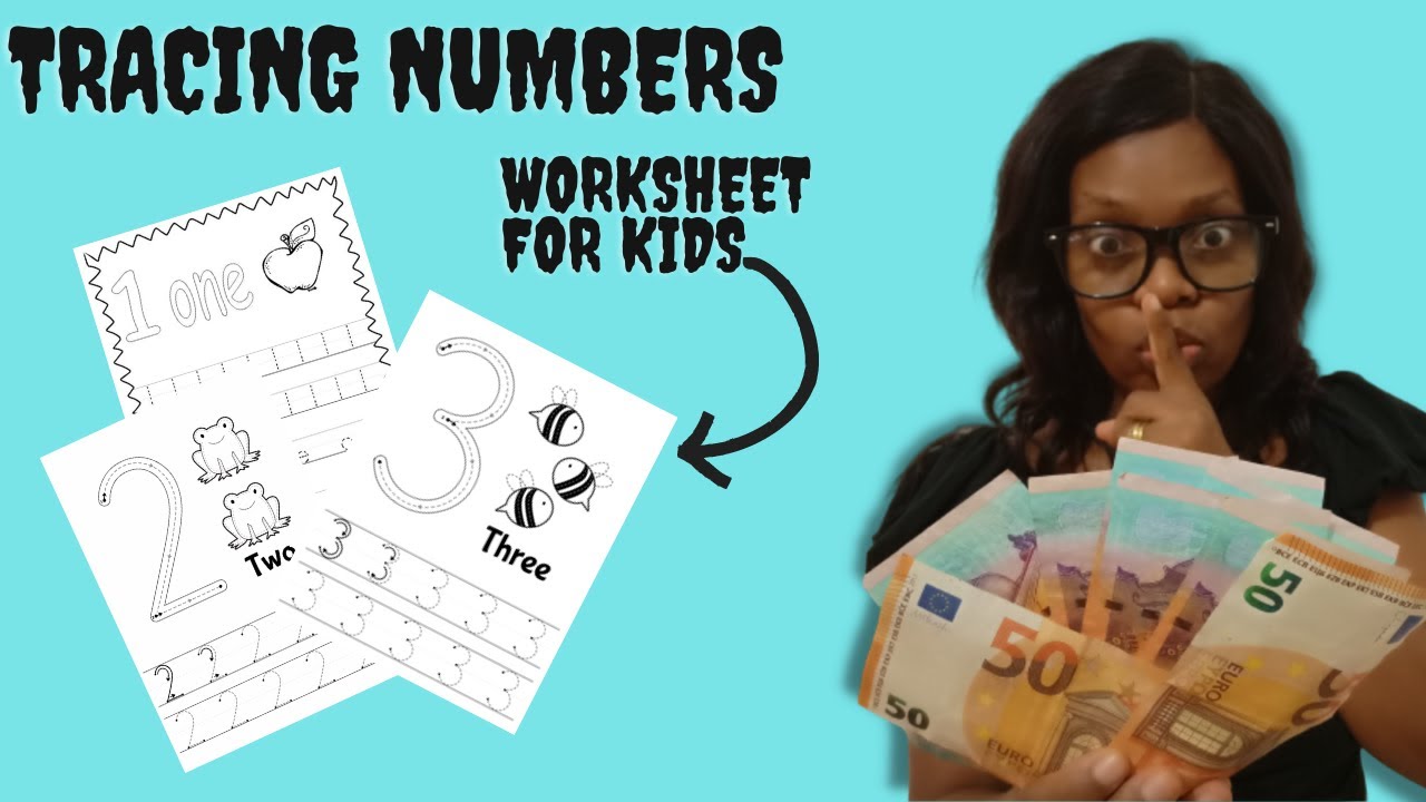 CREATE AND SELL TRACING NUMBERS ACTIVITY BOOK FOR KIDS