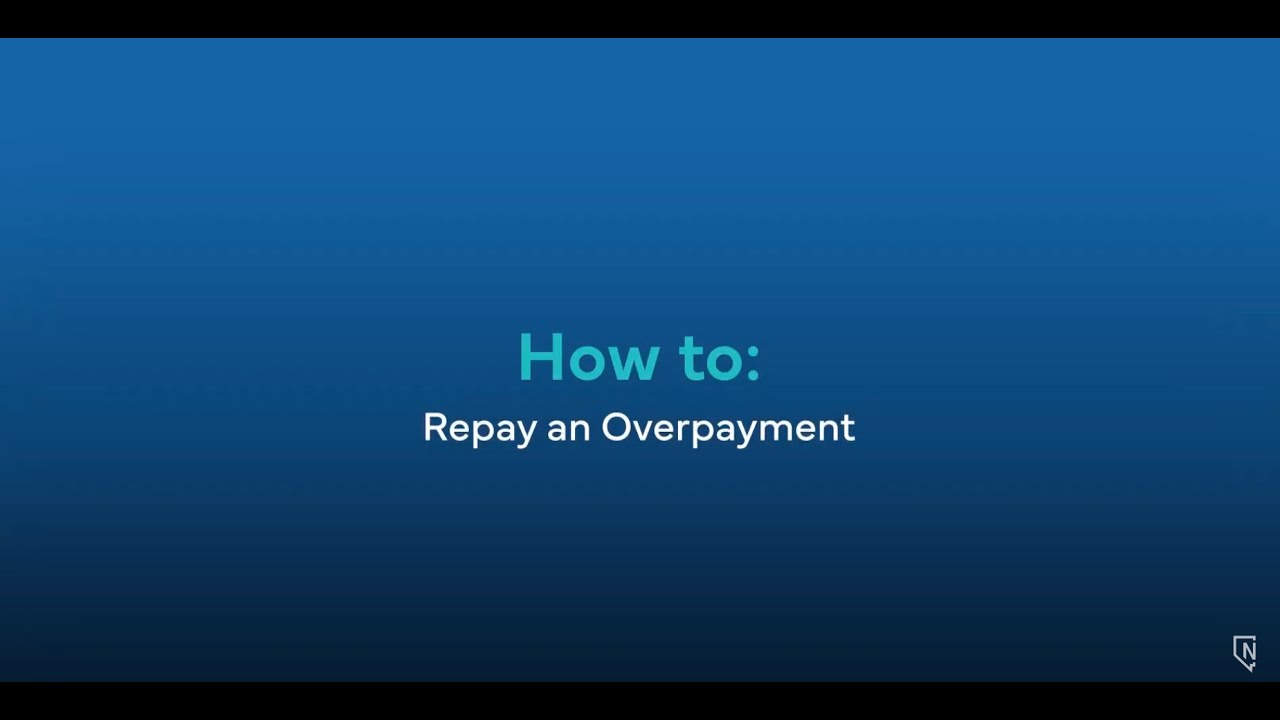 How to: Repay an Overpayment