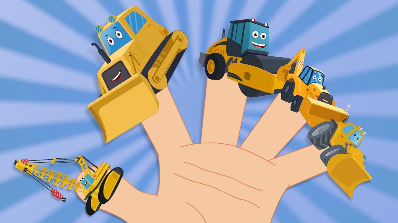 construction vehicles finger family | nursery rhymes | kids songs | vehicles song