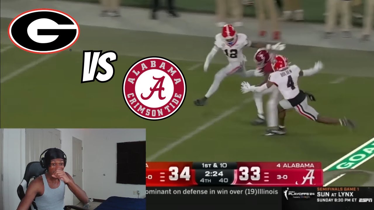 This is GAME OF THE YEAR! | AyoTankk Reacts to #4 Alabama vs #2 Georgia Week 4 Game Highlights
