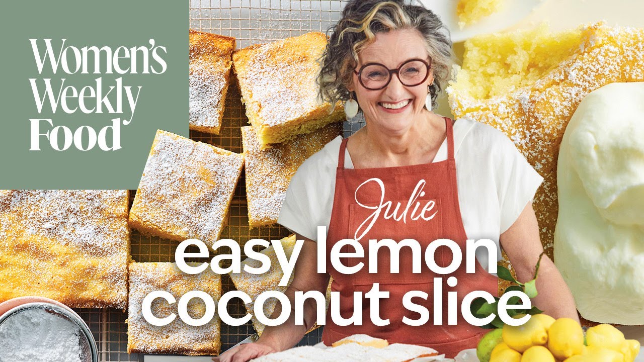 Julie Goodwin's Lemon Coconut Slice | Women's Weekly Food