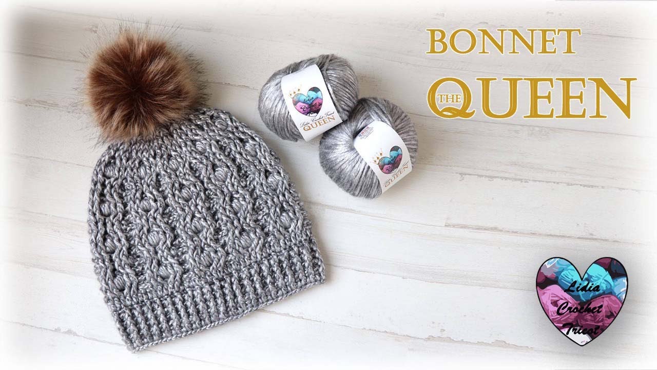 Bonnet The Queen !! tutoriel crochet by 