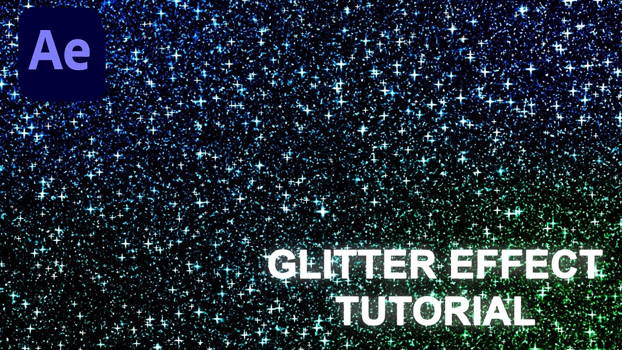 Glitter Effect Adobe After Effects Tutorial (Beginner Tutorial) Part 1