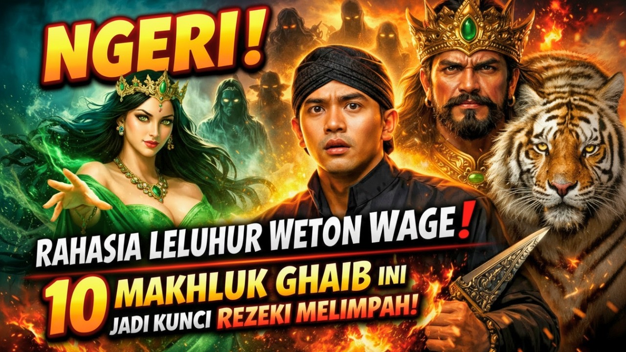 NGERI ! Rahasia Leluhur Weton Wage ! 10 Makhluk Ghaib Ini Jadi Kunci Rezeki Melimpah !