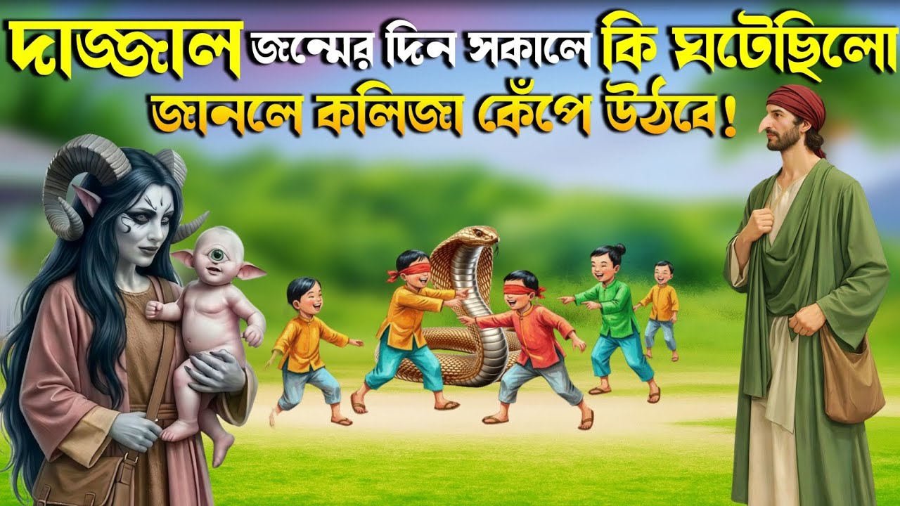 মদিনায় দাজ্জাল কিভাবে জন্ম নিয়েছিল | দাজ্জালের বাবা-মা এবং তার জন্মের অলৌকিক ঘটনা | Birth of Dajjal