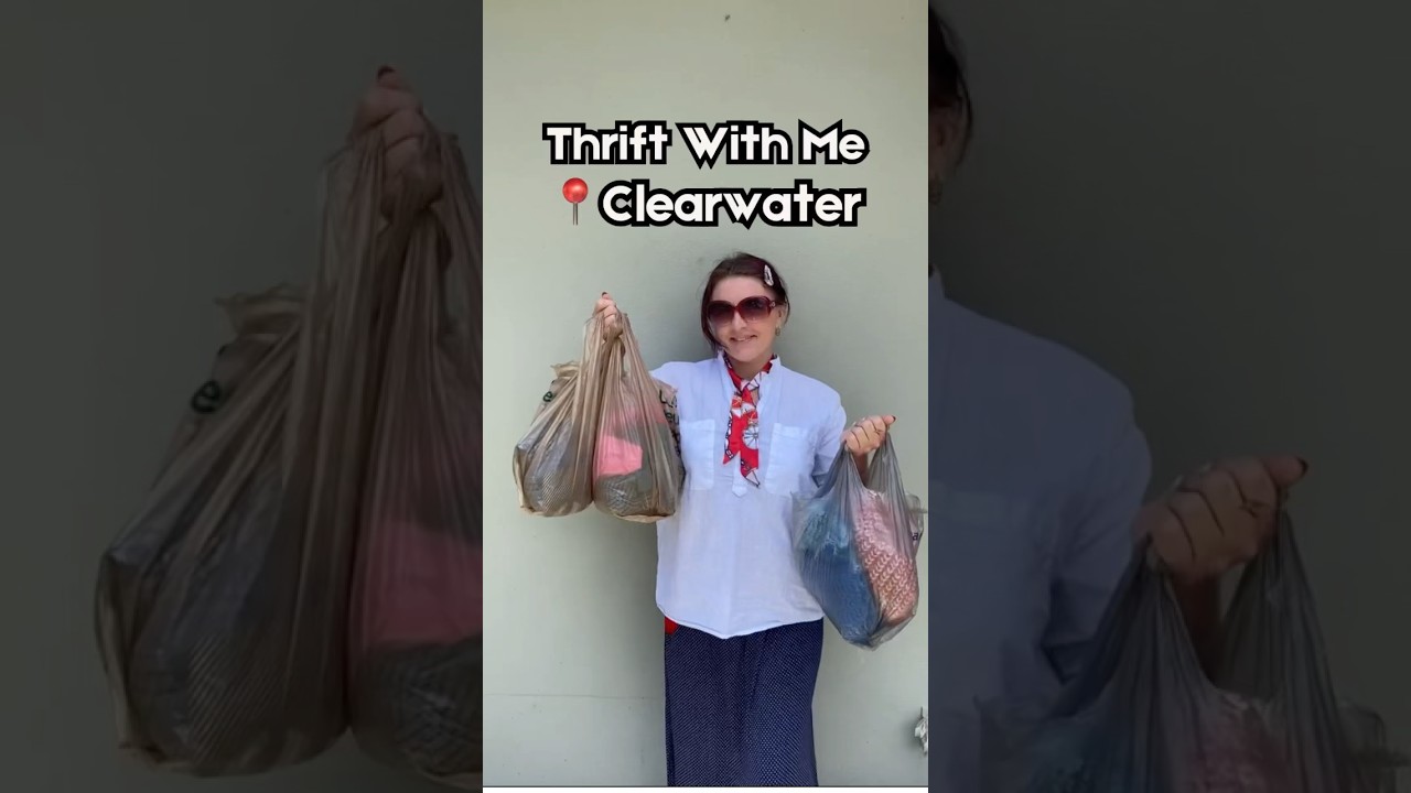 Thrift with Me at Holy Trinity in Clearwater, Florida. Subscribe for more 💚 #thrifting #thrifthaul