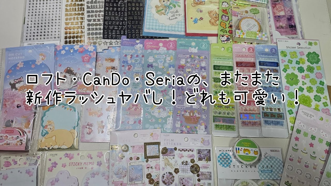 次から次と新作で嬉しい悲鳴😆⤴️⤴️#手帳 #ほぼ日カズン #購入品紹介 #セリア #キャンドゥ #Loft 