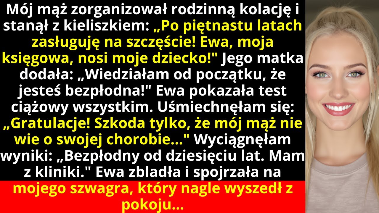 Mój mąż zorganizował rodzinną kolację i stanął z kieliszkiem: „Po piętnastu latach zasługuję na...