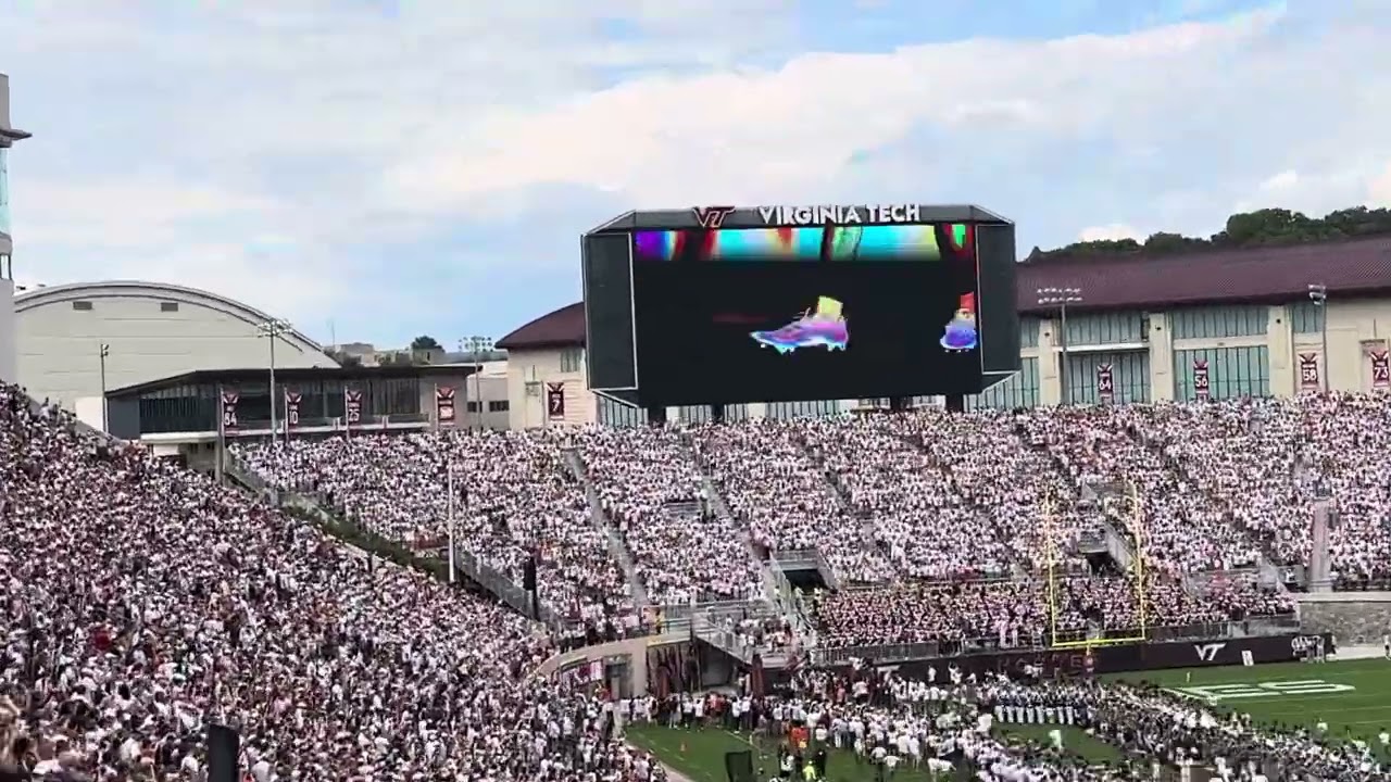 Virginia Tech Hokies Football Entrance vs. Rutgers - 9/21/24 - Enter Sandman and More