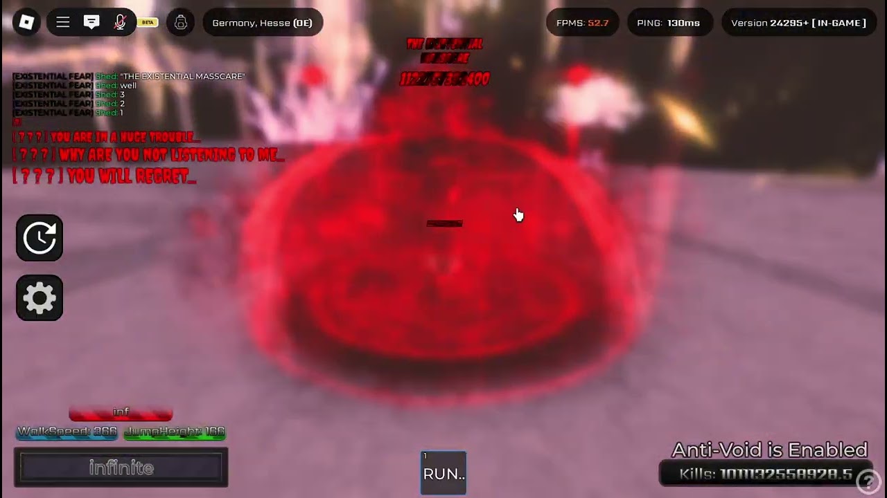 THE EXISTENTIAL MASSCARE -1t lbk sword showcase - KILLSTREAK SWORD FIGHTING UNIVERSE