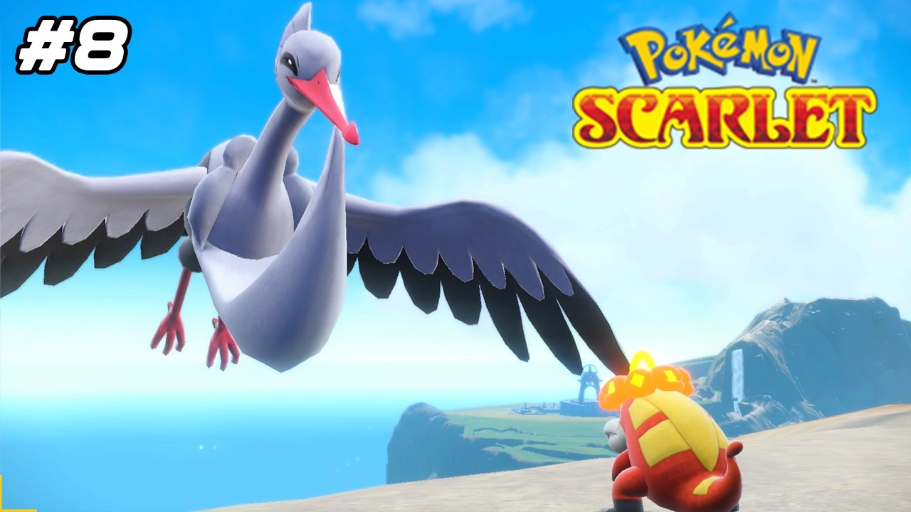 Pok&eacute;mon Scarlet and Violet - Episode #8 (Bombirdier, the open Sky Titan)