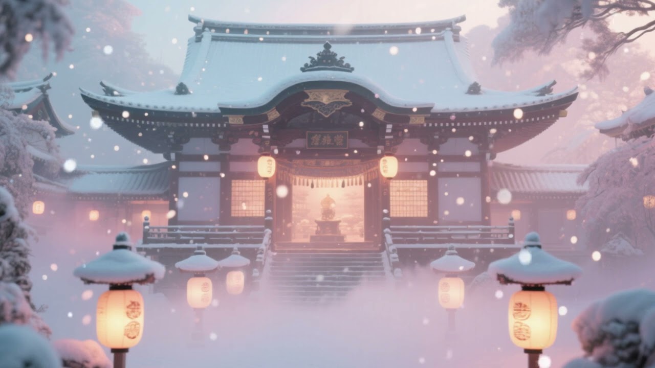 Winter Lantern Light Through a Window 🏮 | Cozy TV Background