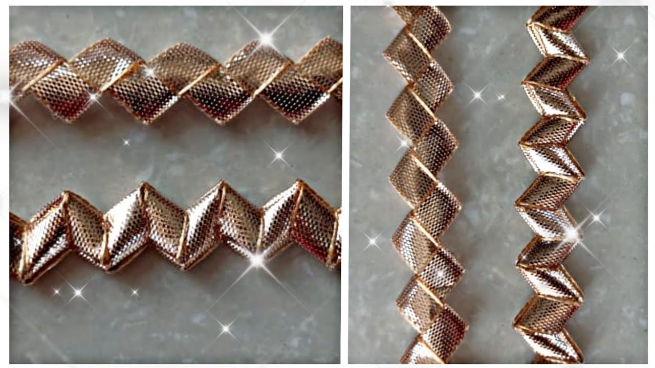 Very Easy Gotta Patti Lace 🤩| Chunri Ki Lace | Easy Lace Design