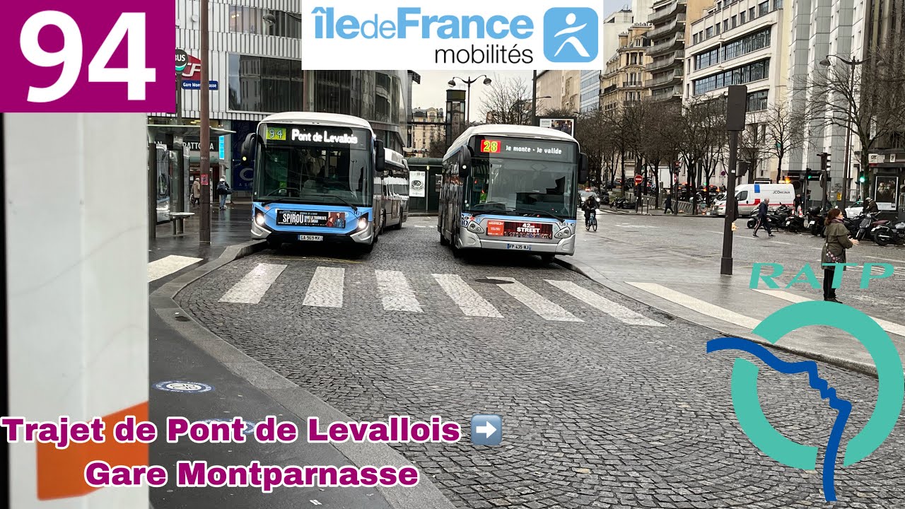 🚍BUS 94 (RATP) : Trajet à bord d’un GX337 SE (3p) n°1476. (Toute la ligne en trajet complet)