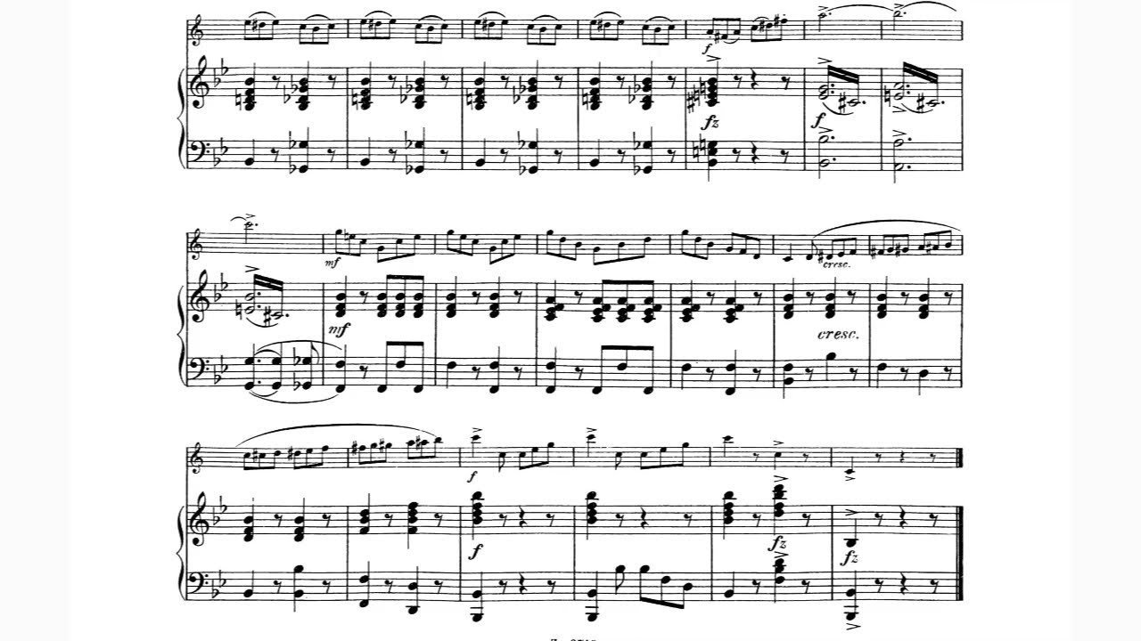 Oskar Böhme - Tarantella ('La Napolitaine') for Trumpet and Piano, Op. 25 [Score-Video]