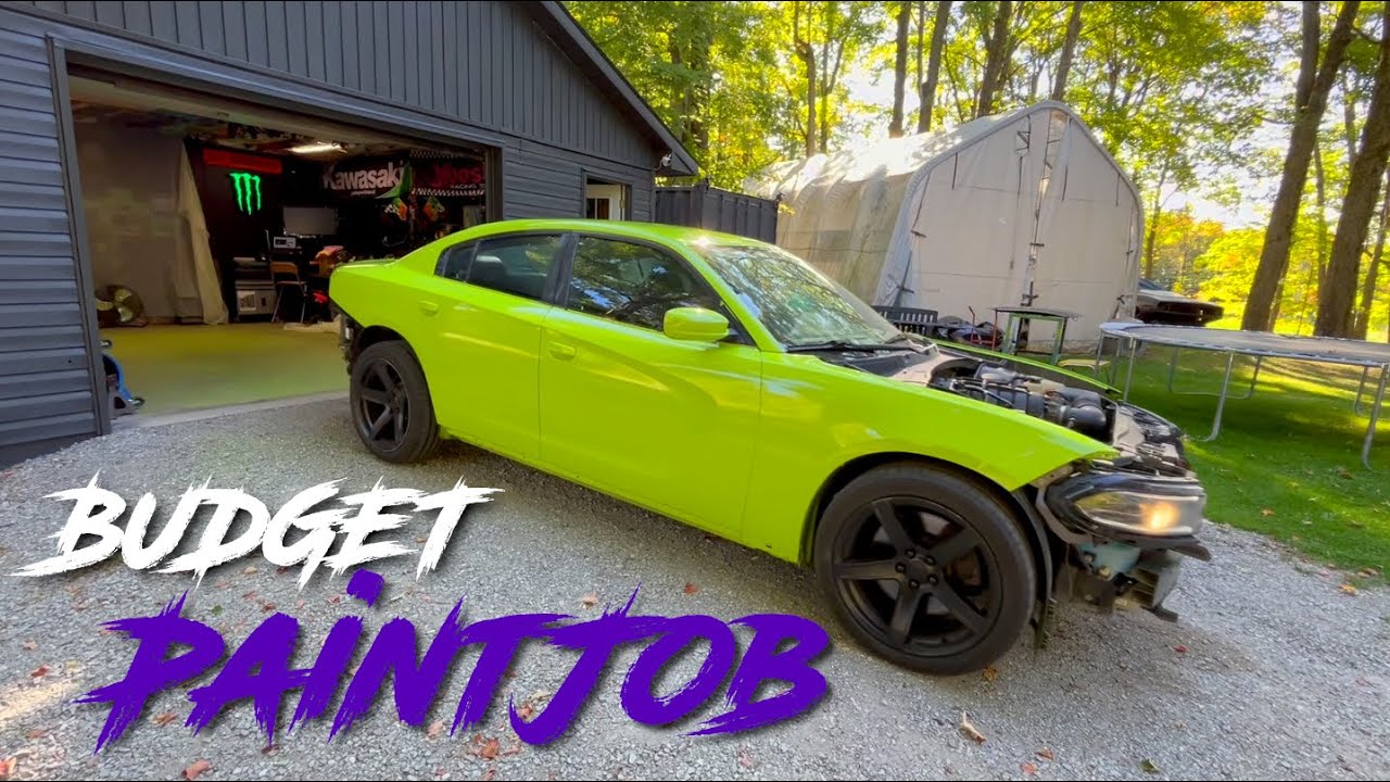 Покраска своими руками на дому! Dodge Charger R/T Pursuit.