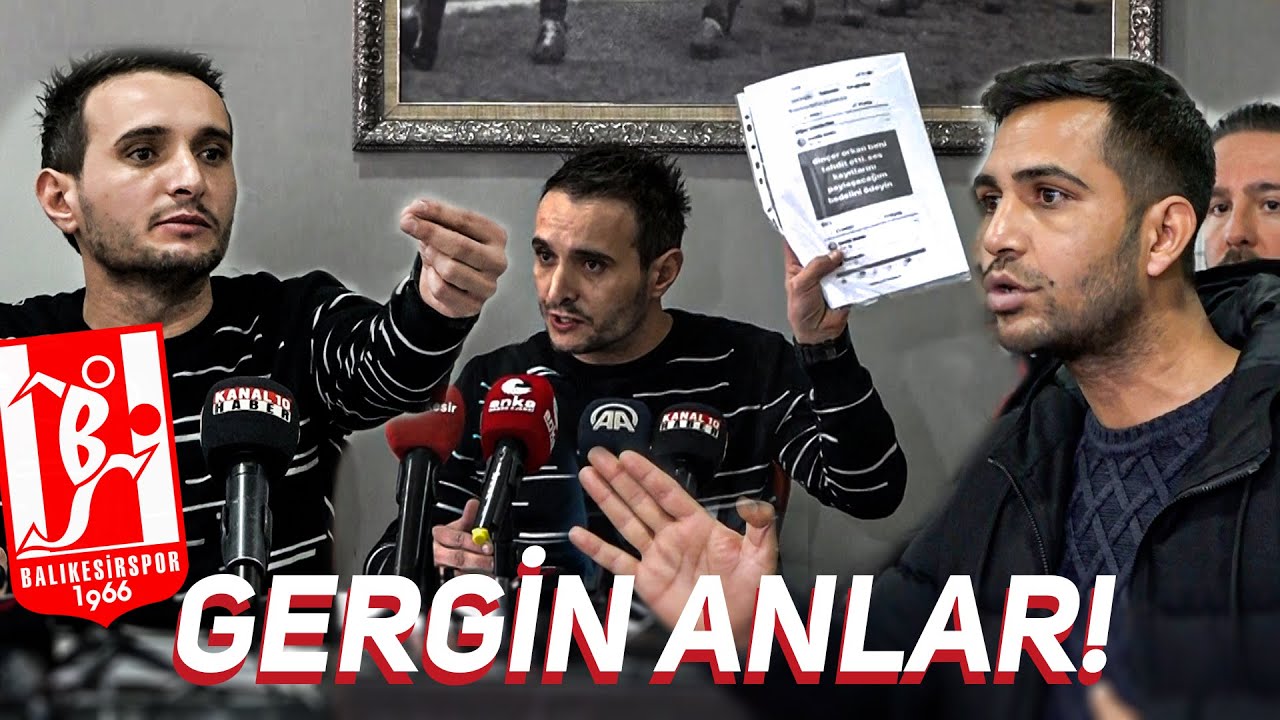 BALIKESİRSPOR BASIN TOPLANTISINDA GERGİN ANLAR!