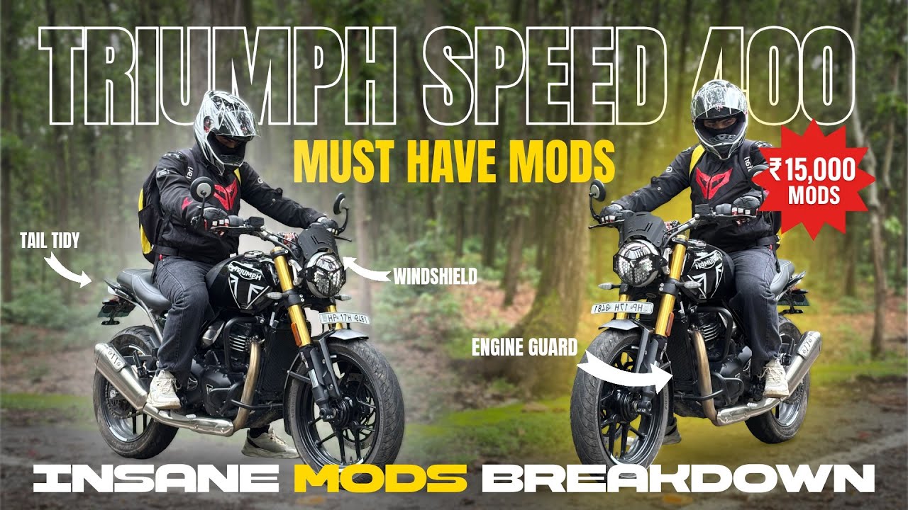 10 Must-Have Accessories for Triumph Speed 400 🚀 (With Price)