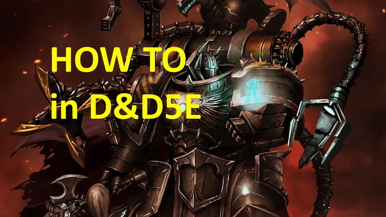 How to make Perturabo in D&D5E