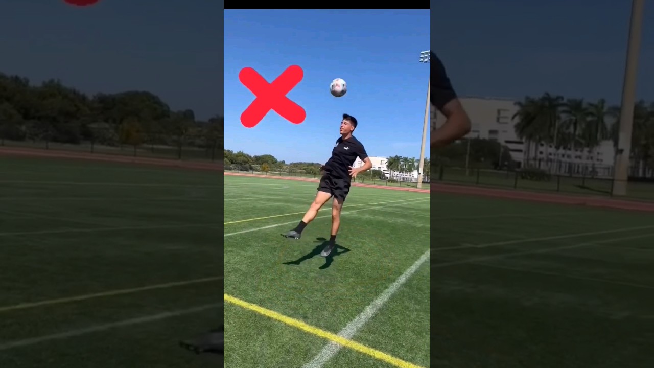 Proper Header Techniques🔥⚽️ #football #skills #tutorial #shorts #training