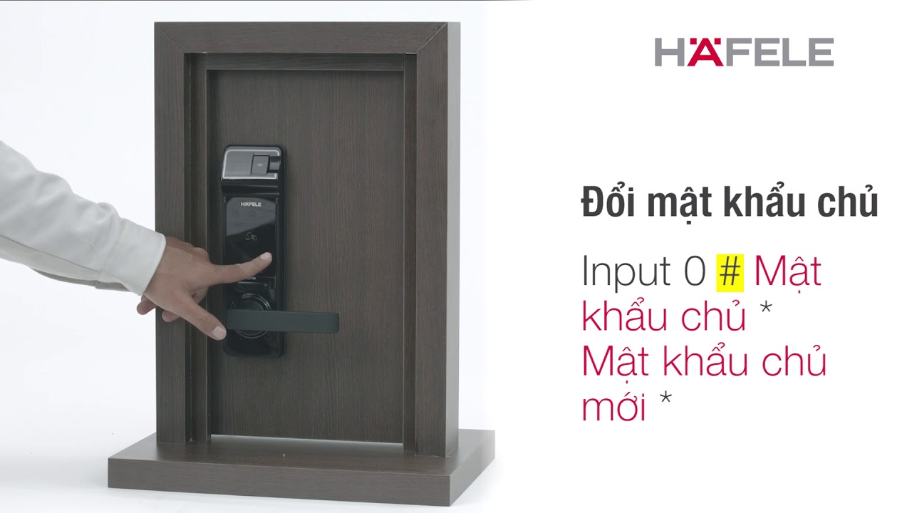 Hướng dẫn sử dụng Khóa điện tử Hafele EL7700