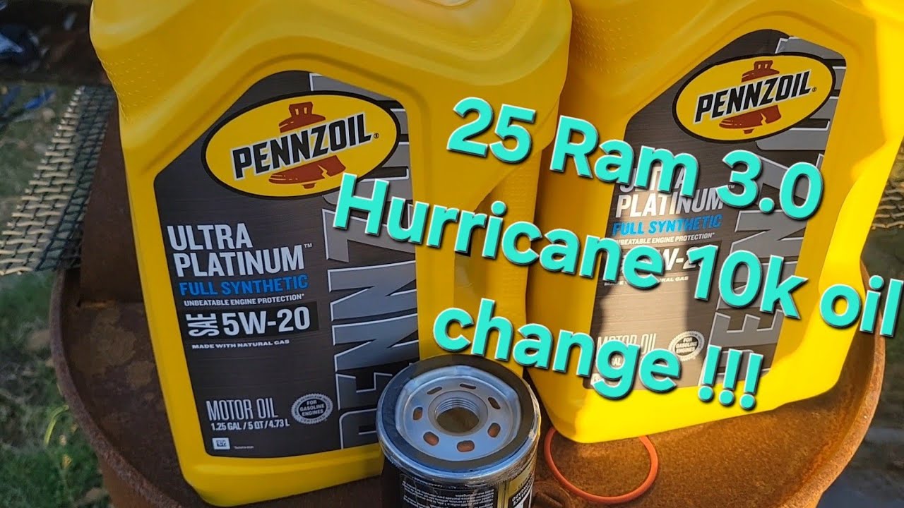 Замена масла в Ram Hurricane 25 через 10 тыс. миль (на грузовике)