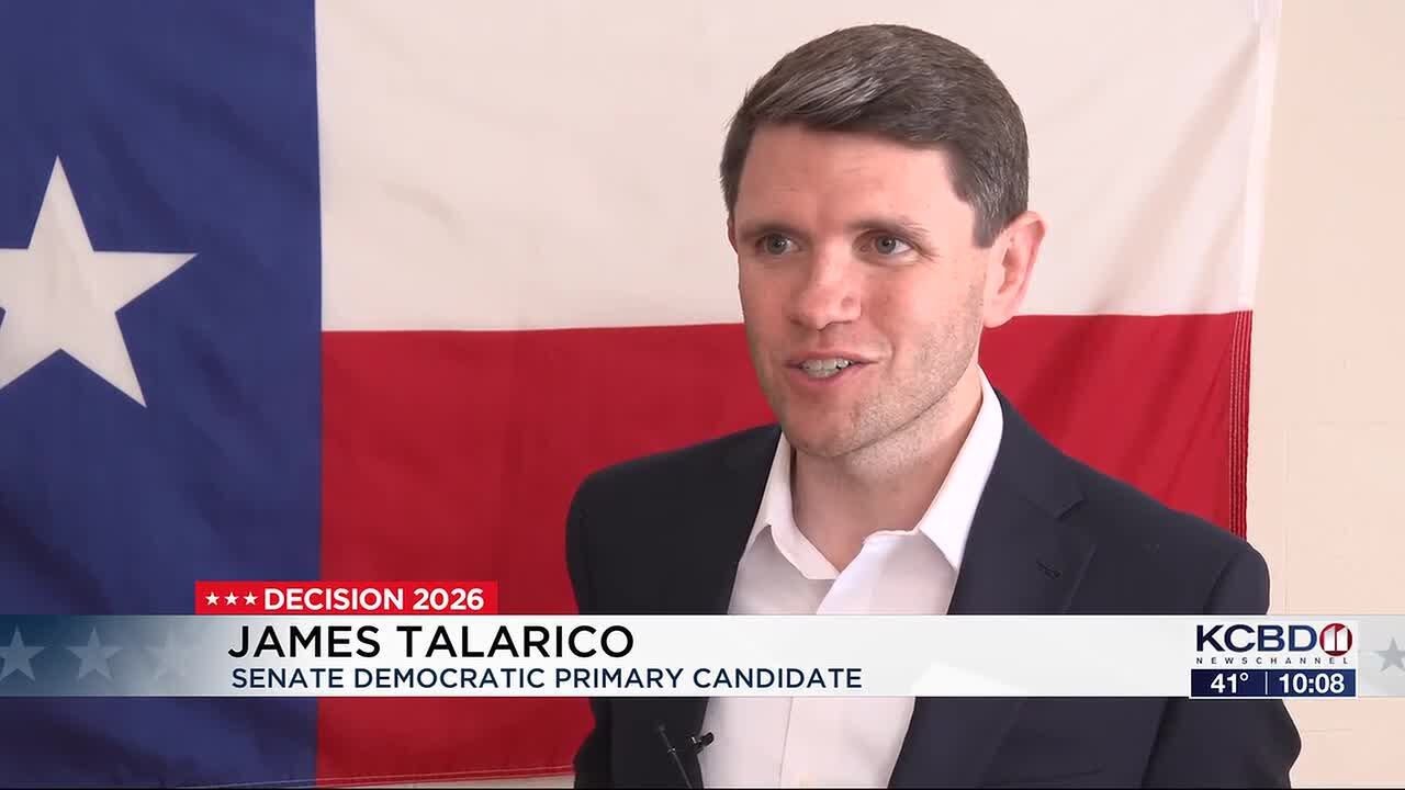Senate Democratic Primary candidate James Talarico campaigns in Lubbock