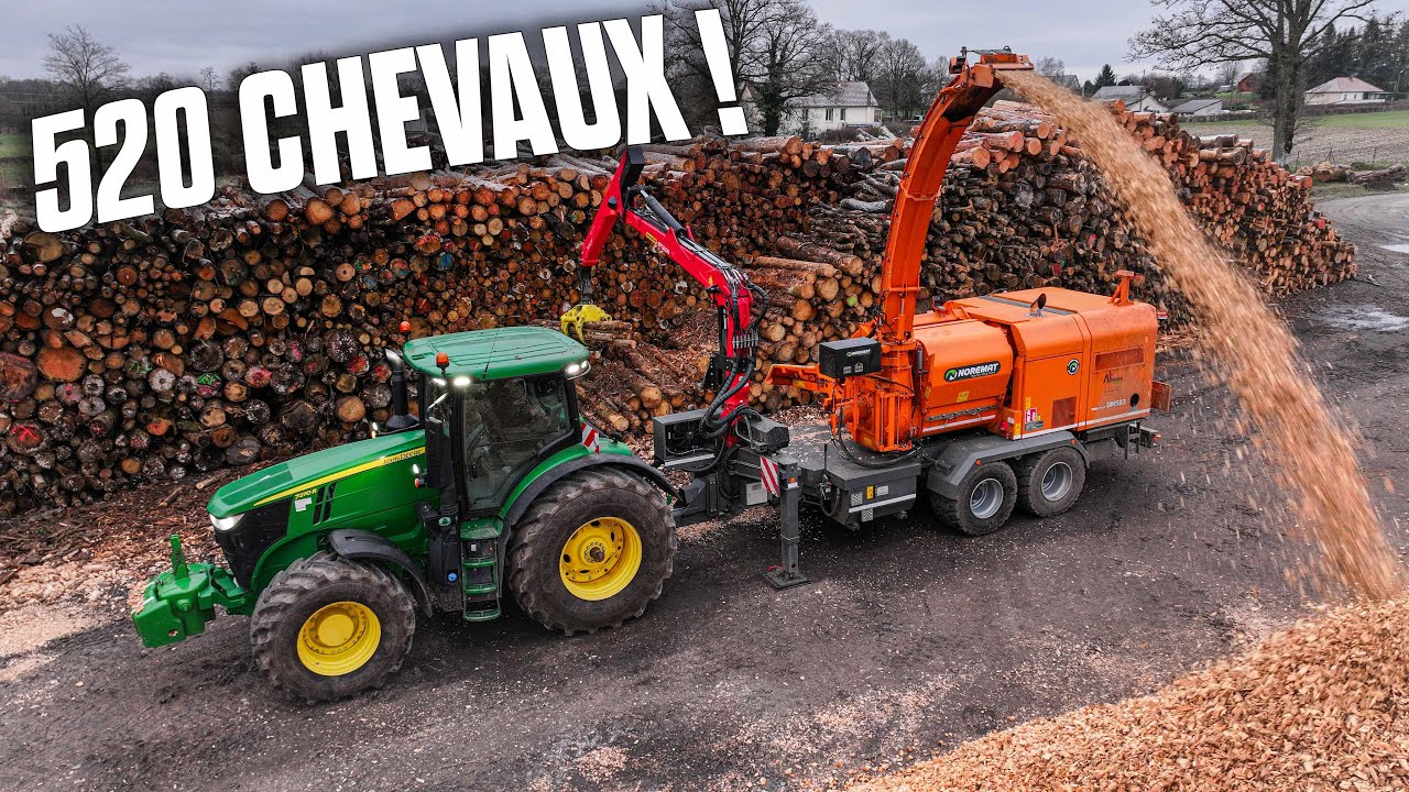 BROYAGE 2024 520CH sur ce 7R & CHANTIER FORESTIER FULL KOMATSU !