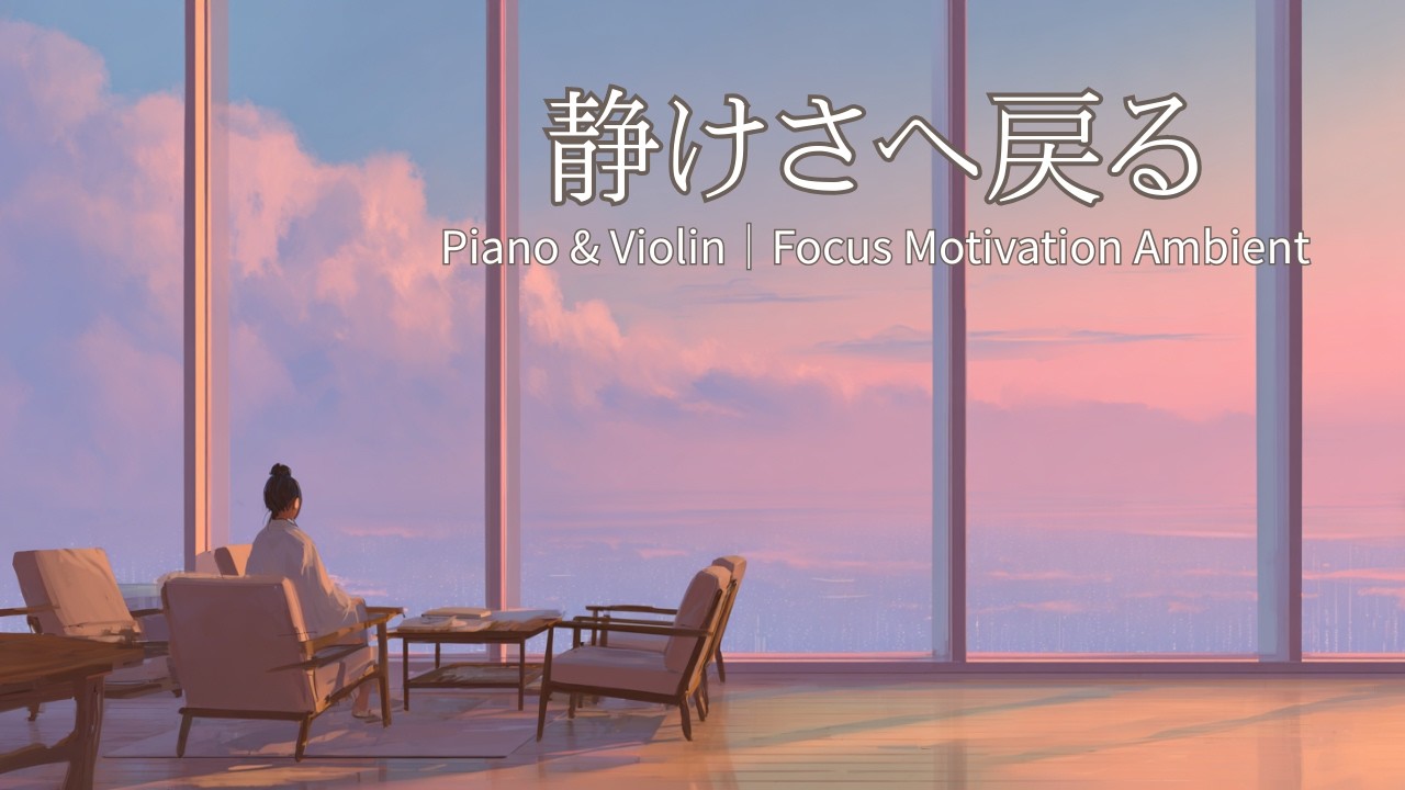 静けさへ戻る | Focus & Motivation Ambient（Piano & Violin）