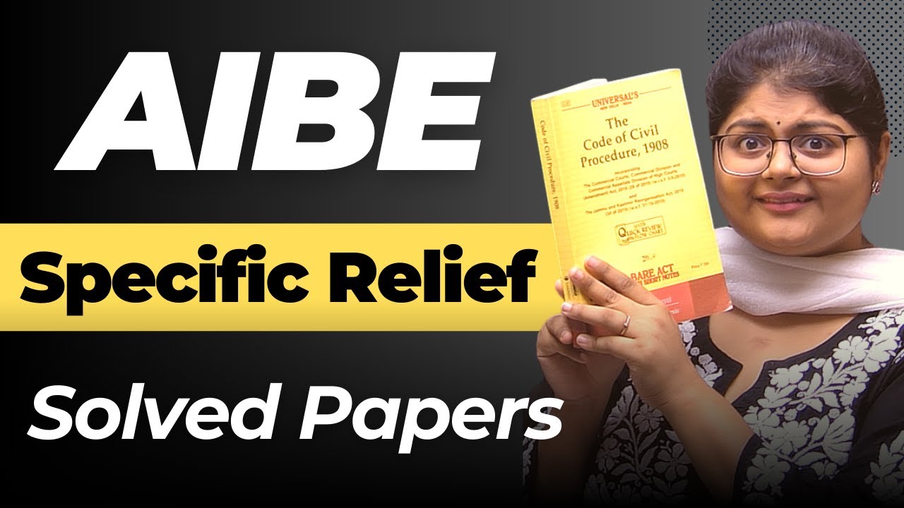 AIBE Most Important Questions - Specific Relief Act