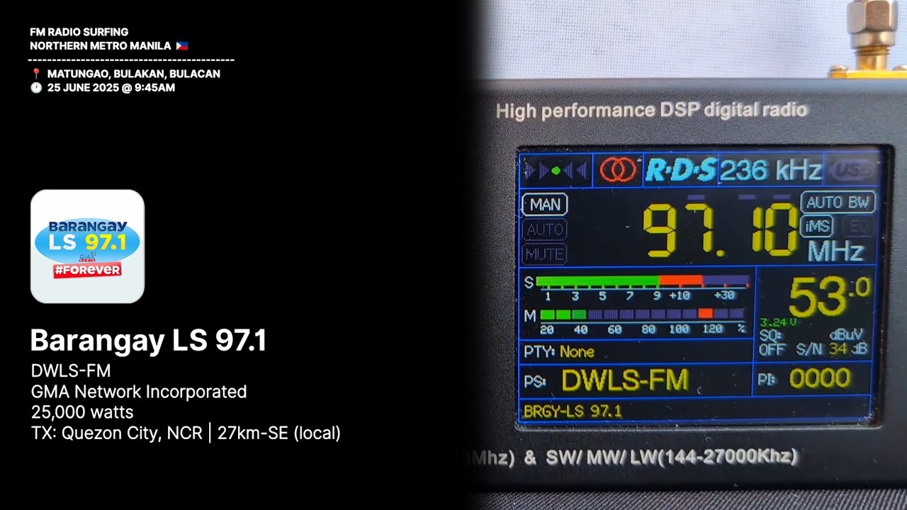 FM Radio Surfing | Bulakan, Bulacan, Philippines 🇵🇭 (Northern Metro Manila) | June 25, 2025