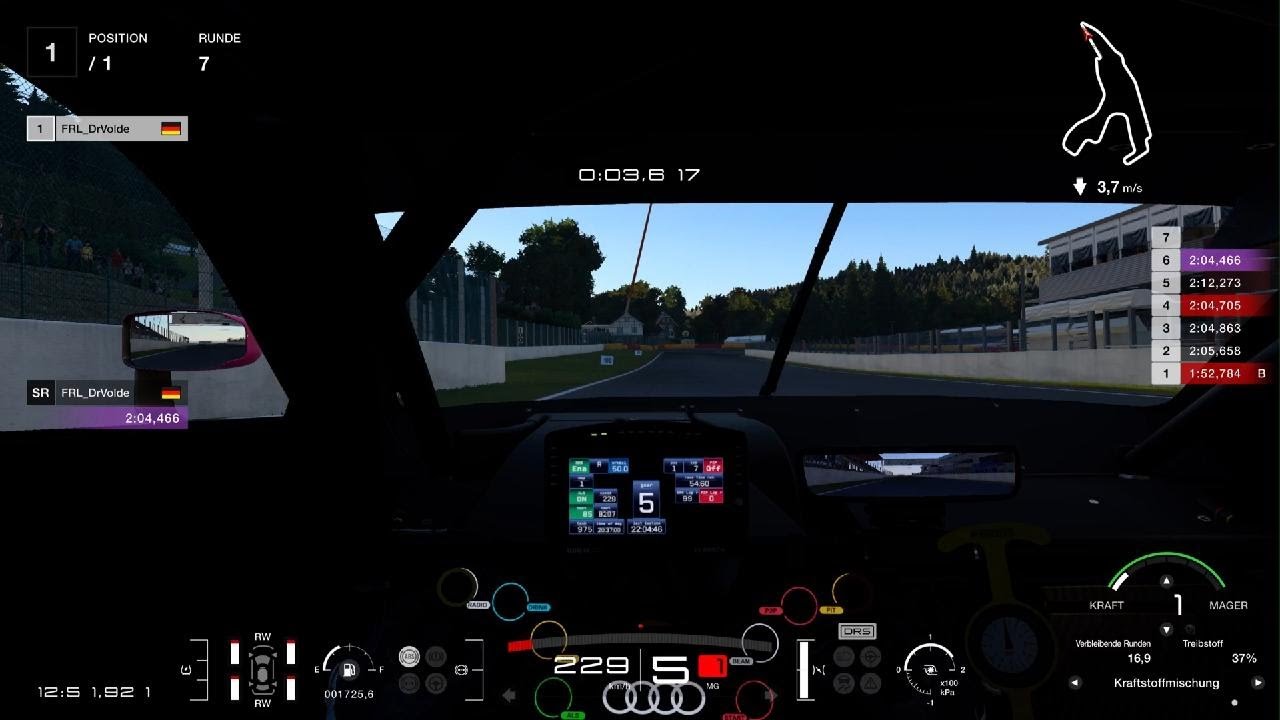 Gran Turismo 7 FRL Training Spa 24h Layout