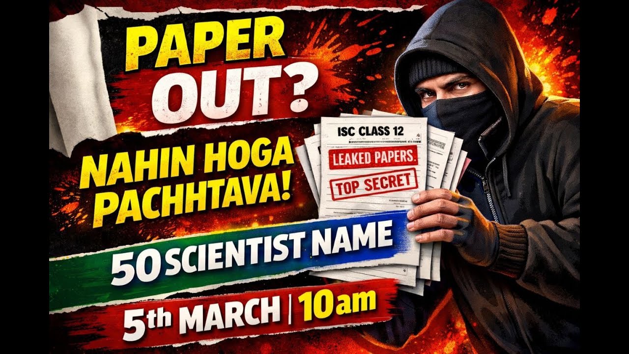 12th ISC |SCIENTIST DISCOVERY | AAYEGA HI AAYEGA | BOARD EXAM |BIOLOGY 2026 PAPER |One Shot |Live