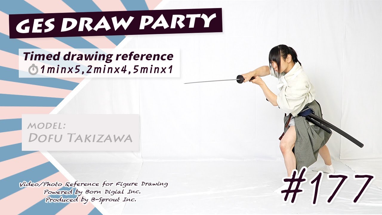 GESture DRAWing Party : #177 Dofu Takizawa／滝沢 洞風 －Video/Photo Reference for Figure Drawing－