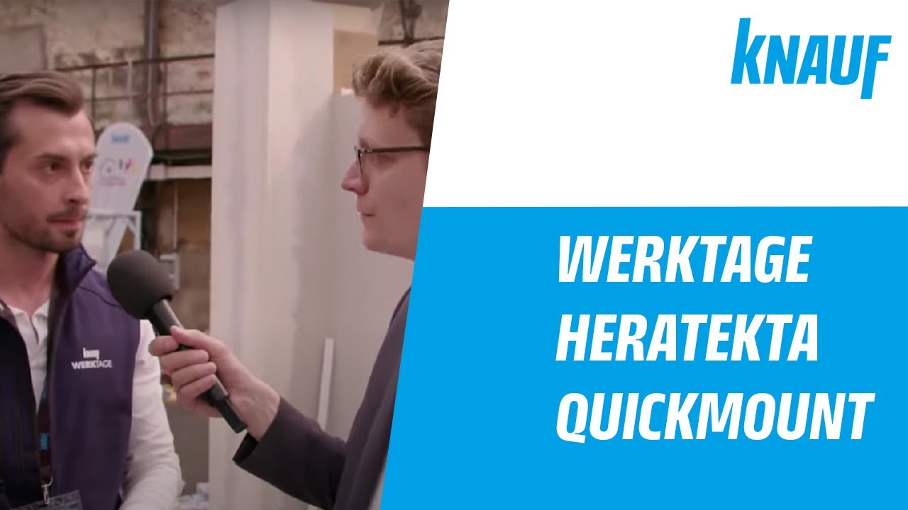 Knauf Werktage Rundgang: Kellerdeckendämmung und Montage der Deckendämmplatte Heratekta QuickMount