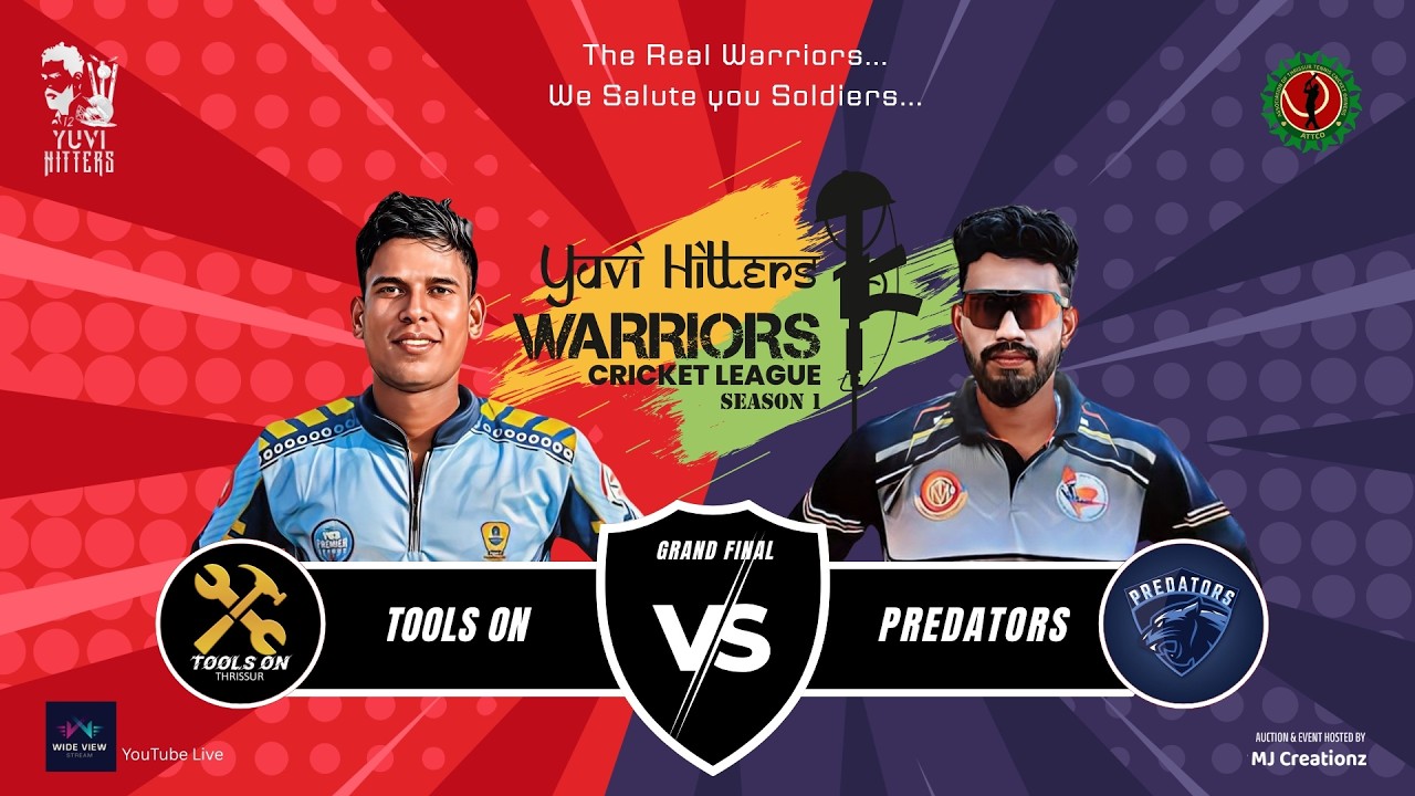 GRAND FINAL | YUVI HITTERS WARRIORS CRICKET LEAGUE LEAGUE SEASON 1 | DAY 2 | CRICKET | LIVE