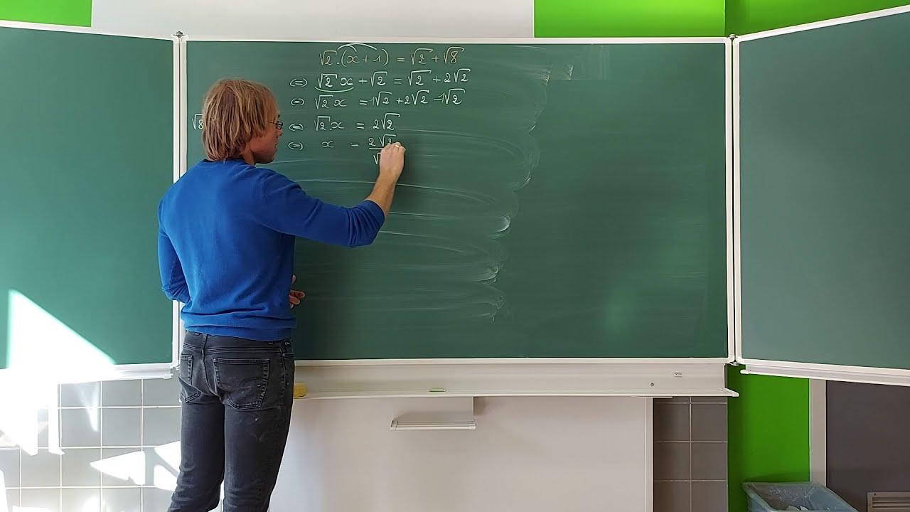 Eerstegraadsvergelijking oplossen  - Voorbeeld 1