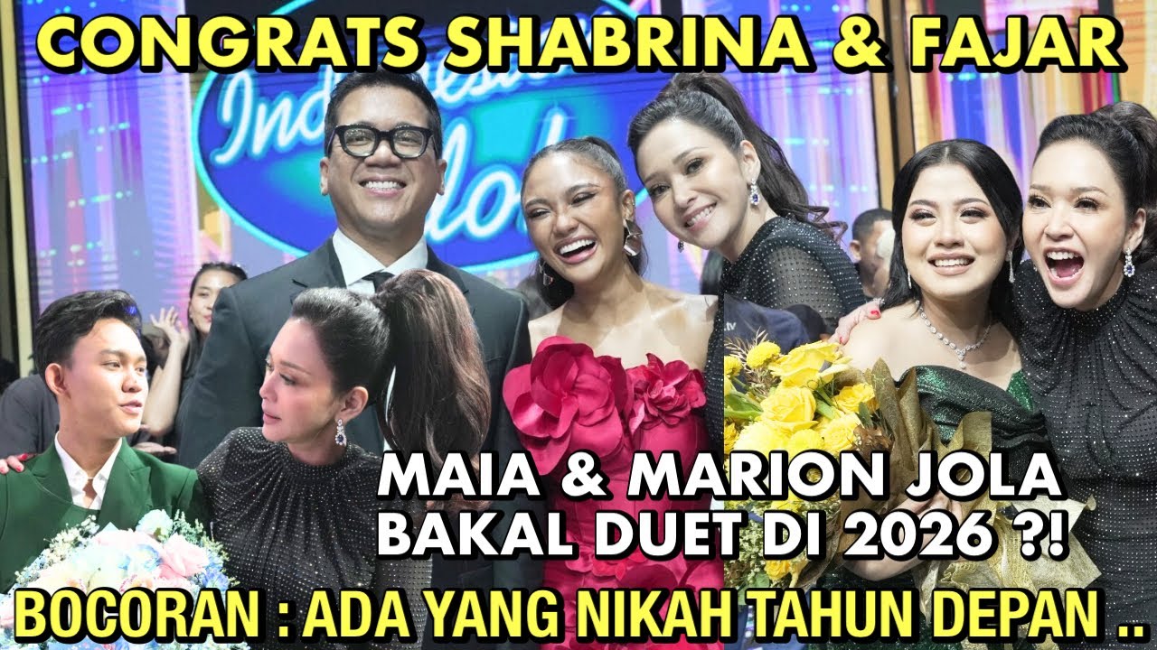 RESULT INDONESIAN IDOL !! MAIA ESTIANTY & MARION JOLA DUET DI 2026!! BOCORAN ADA YG NIKAH THN DEPAN