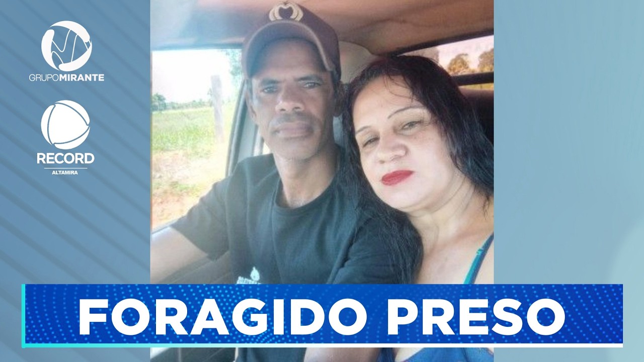 FORAGIDO: ACUSADO DE MATAR A ESPOSA NA FRENTE DO FILHO É PRESO | Record Altamira - Grupo Mirante