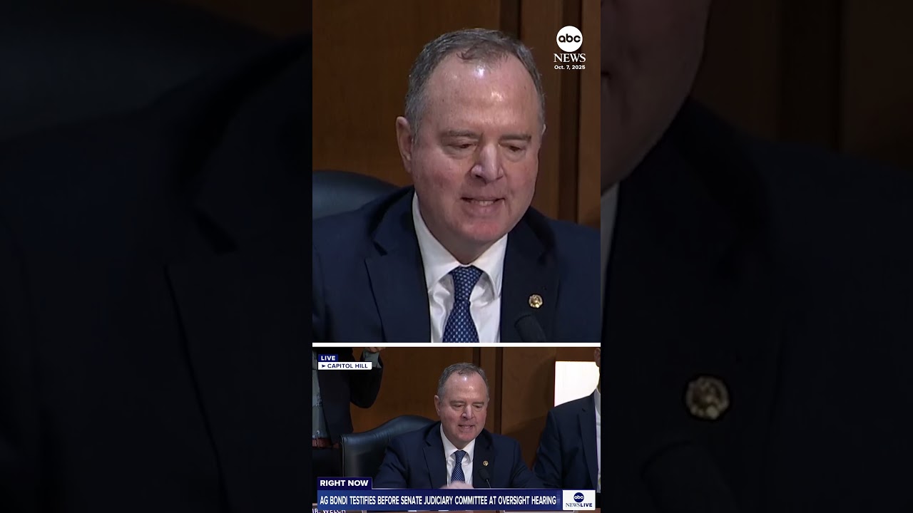 Attorney General Pam Bondi spars with CA Sen. Adam Schiff