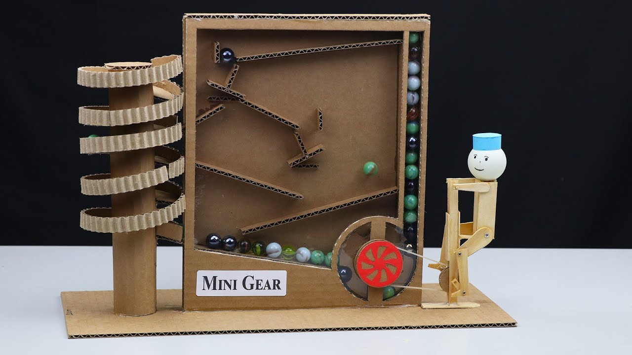 How to Make Marble Run Machine from Cardboard