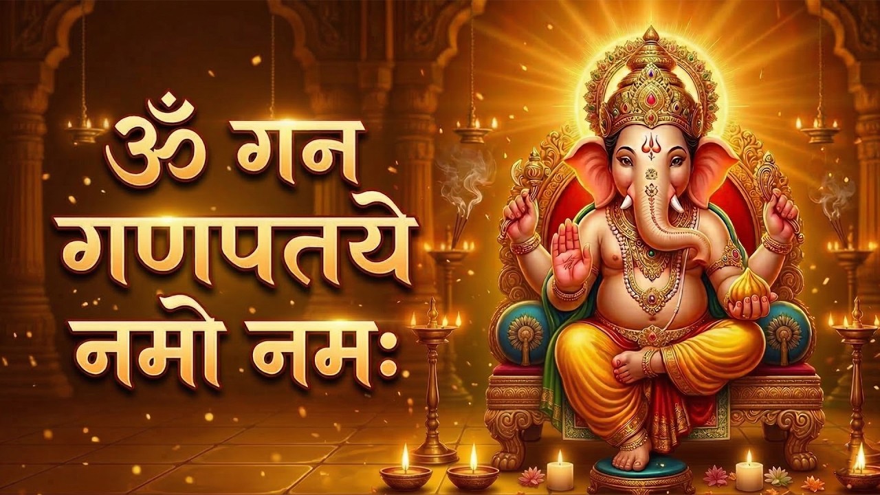 #Ganesh Mantra 108 Times - Om Gan Ganpataye Namo Namah | गणेश मंत्र - ओम गण गणपते नमो नमः