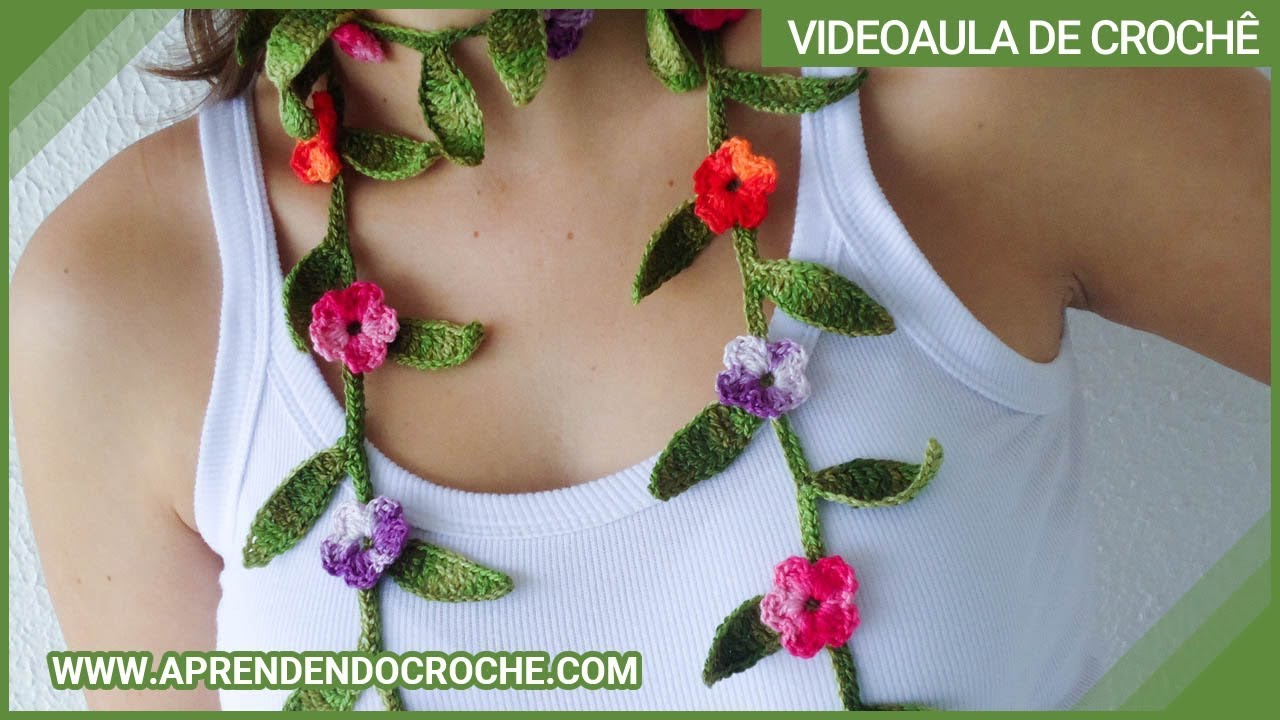 Cordão de Croche Floral Matisse - Aprendendo Crochê