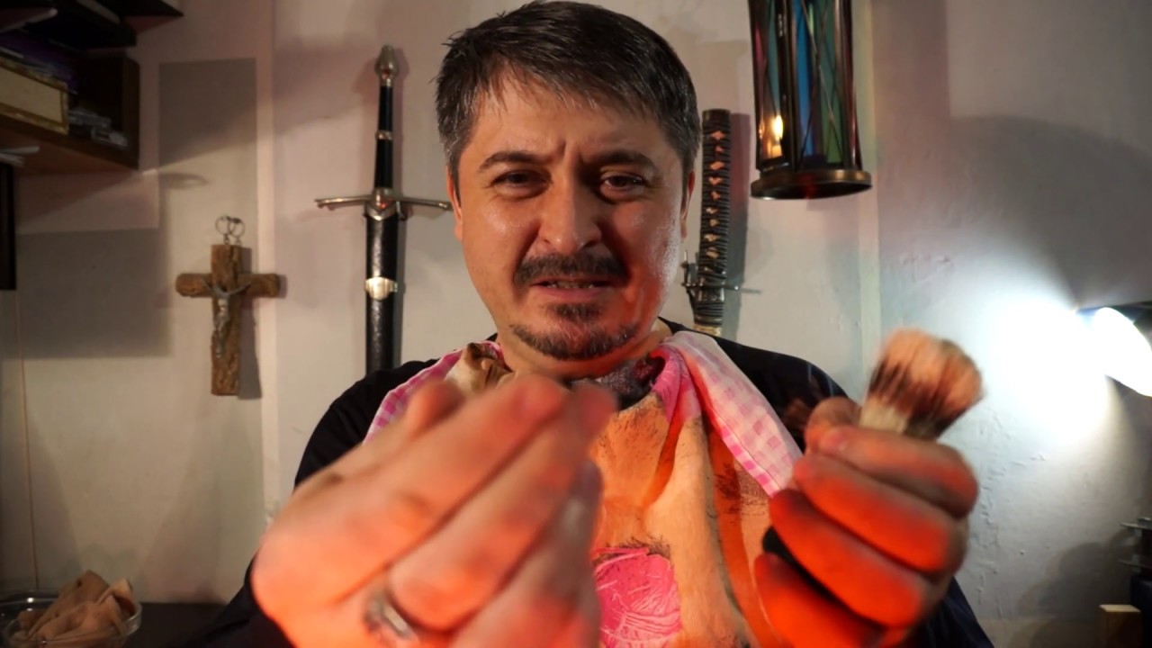 Тест помазка фирмы SPOKAR! Test company SPOKAR shaving brush!