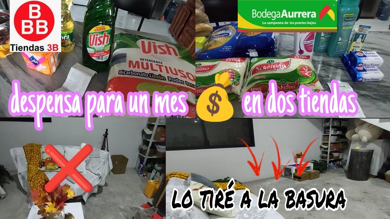 despensa mensual en dos tiendas 💰/ buenas ofertas ✅/saque el sillón viejo 🛋️